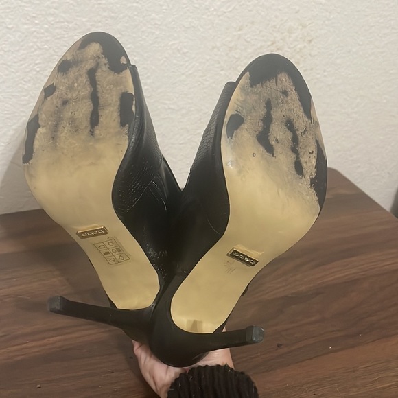 bebe Jessamyn Open Toe Bootie Heels Size 6 - Picture 6 of 8